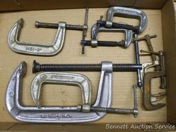 Metal C clamps largest is 7".