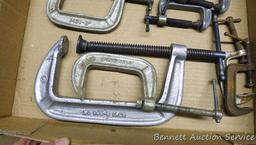 Metal C clamps largest is 7".