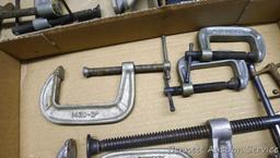 Metal C clamps largest is 7".