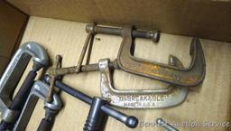 Metal C clamps largest is 7".