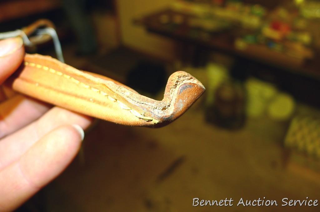 Rapala fillet knife with J. Martliini Finland on, 8" long in leather sheaf,