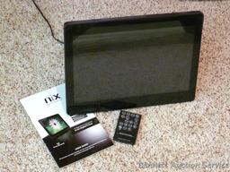 Nix 13" Digital Photo Frame with manual and remote.