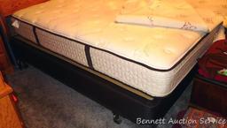 King size Restonic Comfortcare Satin Pillow Top mattress. Pillowtop is on both sides of mattress.