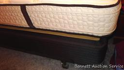 King size Restonic Comfortcare Satin Pillow Top mattress. Pillowtop is on both sides of mattress.