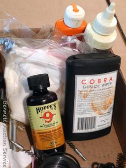 Gun cleaning tools and chemicals. Liquids will not be shipped.