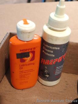 Gun cleaning tools and chemicals. Liquids will not be shipped.