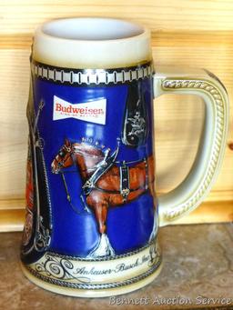 1989 and other Budweiser beer steins. No chips noted.