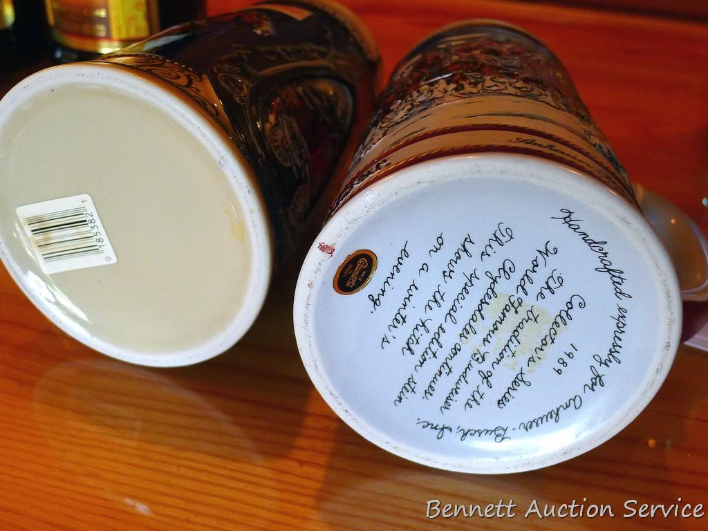 1989 and other Budweiser beer steins. No chips noted.