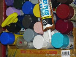 No shipping. Lots and lots of spray paint. All stored inside.