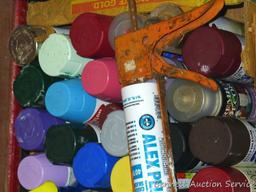No shipping. Lots and lots of spray paint. All stored inside.
