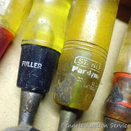 Wood chisels includes Stanley, Fuller and more. Largest 1-1/2" x 7" long.