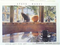 Three cat prints including: A Pretty Kitten by Henriette Ronner-Knip (12 3/4? x 15 1/2?); Bedfellows
