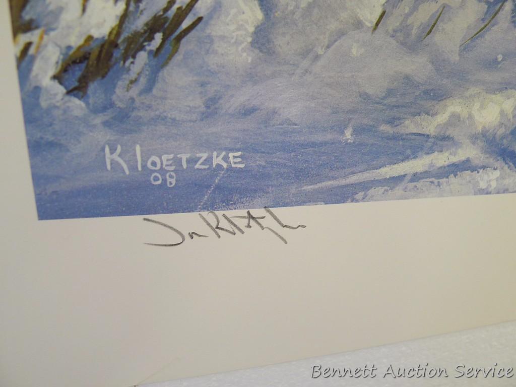 Four signed & numbered fox prints including: Tell Me, Jack Frost by Nancy Glazier (23? x 27?);