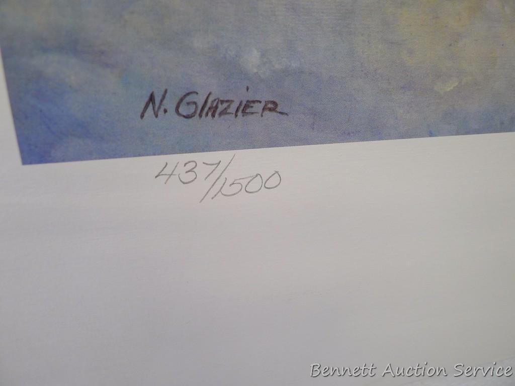 Four signed & numbered fox prints including: Tell Me, Jack Frost by Nancy Glazier (23? x 27?);