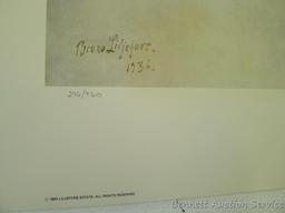 Four signed & numbered fox prints including: Tell Me, Jack Frost by Nancy Glazier (23? x 27?);