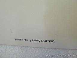 Four signed & numbered fox prints including: Tell Me, Jack Frost by Nancy Glazier (23? x 27?);