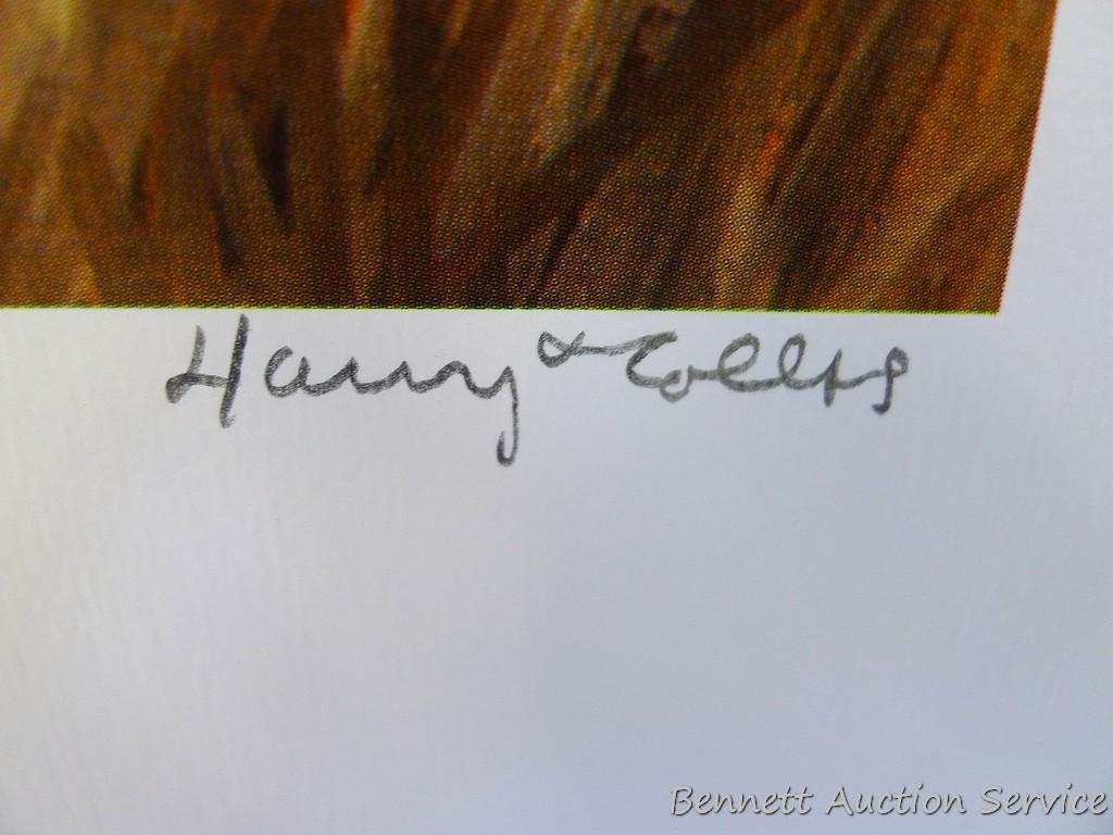 Two signed & numbered Labrador prints, plus two others. Harry Tolles 'Memorable Retrieve', 25-1/2" x