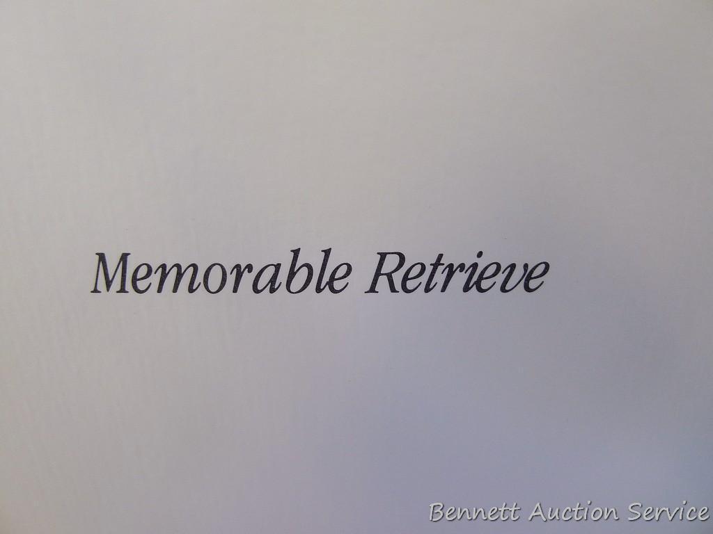 Two signed & numbered Labrador prints, plus two others. Harry Tolles 'Memorable Retrieve', 25-1/2" x