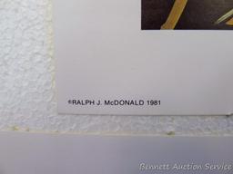 Two signed & numbered Labrador prints, plus two others. Harry Tolles 'Memorable Retrieve', 25-1/2" x