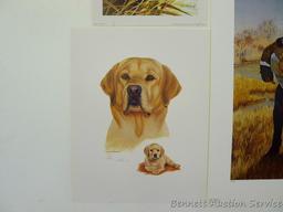 Two signed & numbered Labrador prints, plus two others. Harry Tolles 'Memorable Retrieve', 25-1/2" x