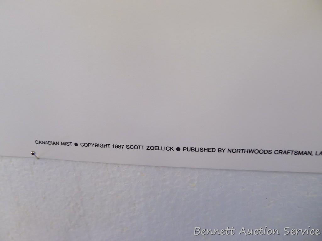 Three signed & numbered Canada goose prints by Jerry Gadamus and Scott Zoellick. Gadamus prints