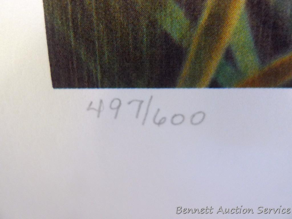 Three signed & numbered Canada goose prints by Jerry Gadamus and Scott Zoellick. Gadamus prints