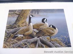 Three signed & numbered Canada goose prints by Jerry Gadamus and Scott Zoellick. Gadamus prints