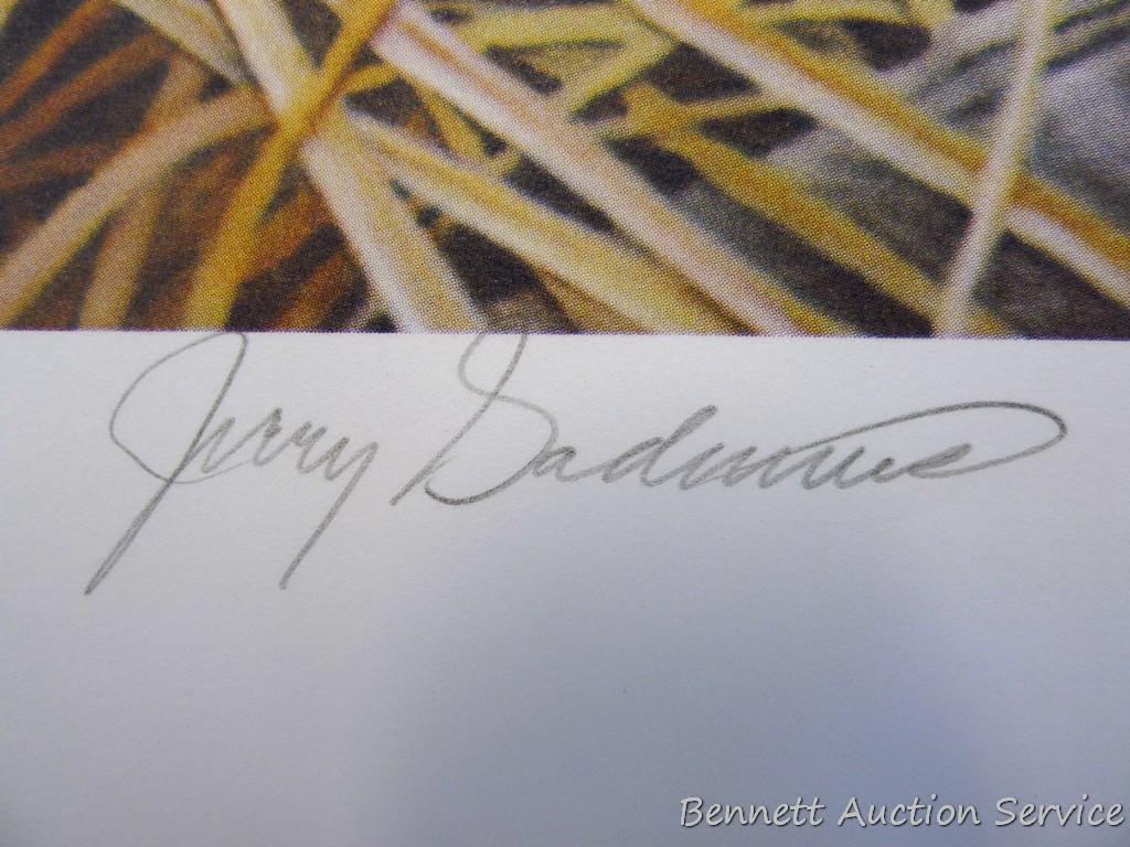 Three signed & numbered Canada goose prints by Jerry Gadamus and Scott Zoellick. Gadamus prints