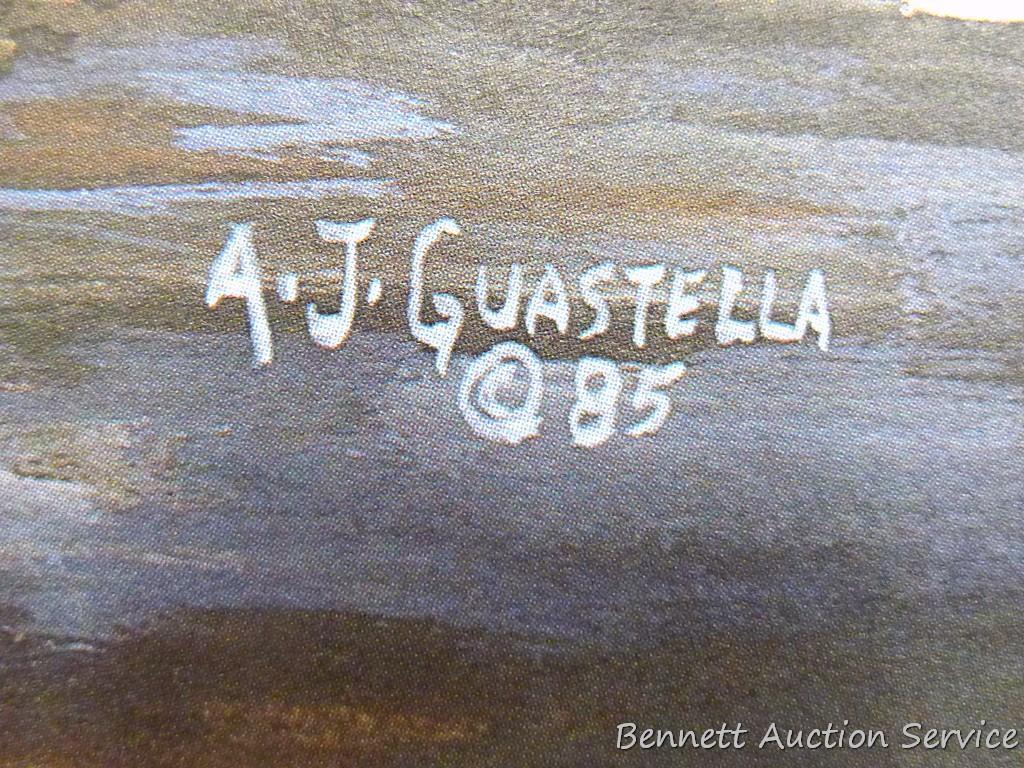 Signed & numbered print by Zoellick 'Canadian Mist', 22" x 28"; plus other Canada goose prints as