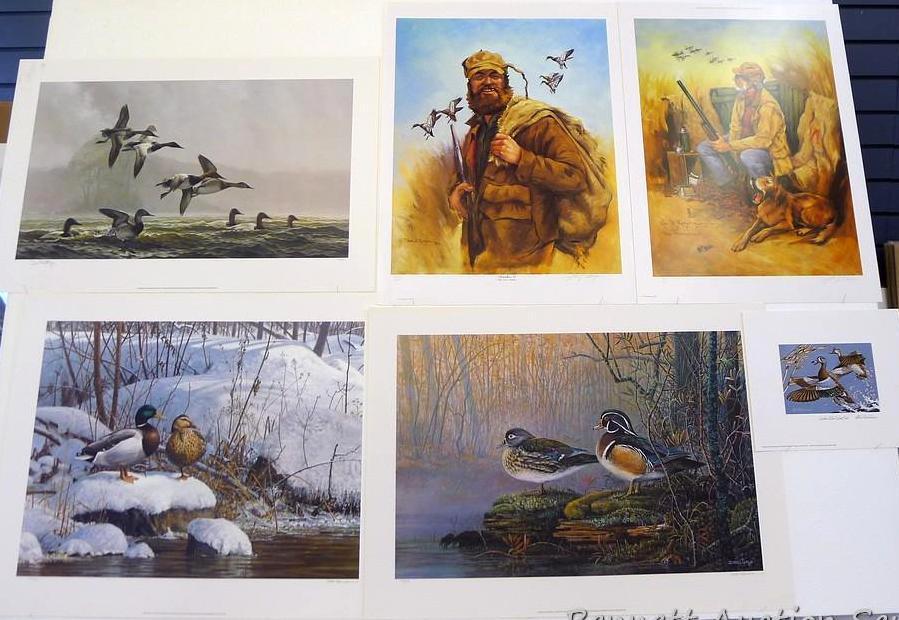 Five signed & numbered prints by Don Kloetzke, Bill Koelpin, Scott Zoellick and Stan Finnemore.