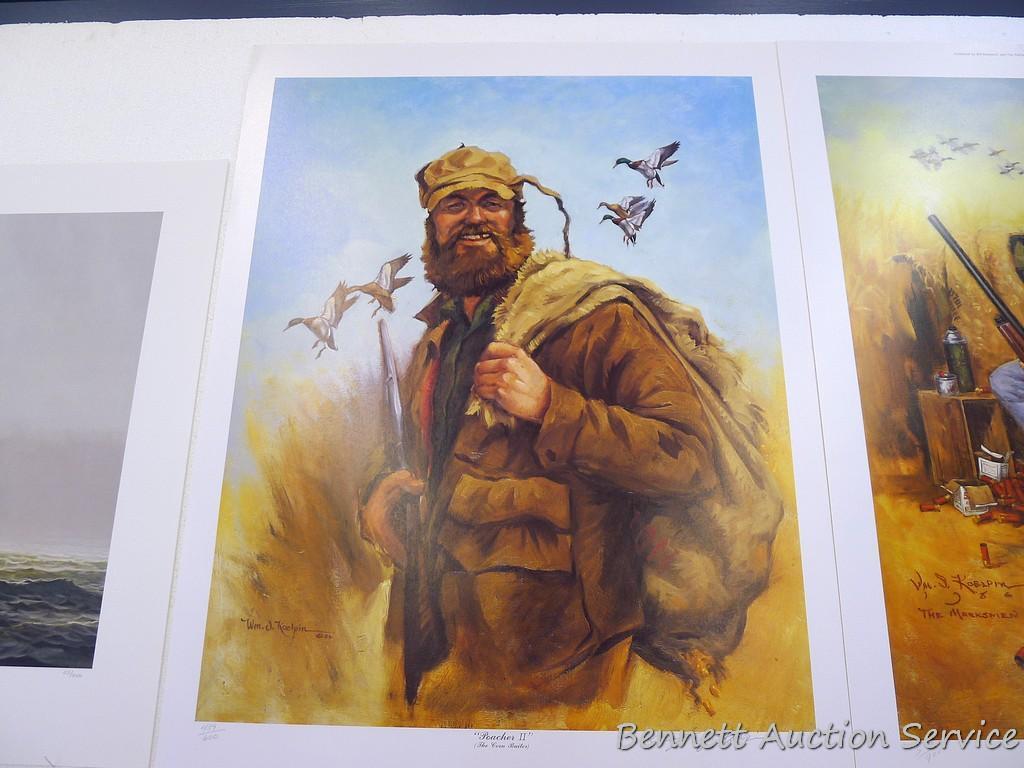 Five signed & numbered prints by Don Kloetzke, Bill Koelpin, Scott Zoellick and Stan Finnemore.