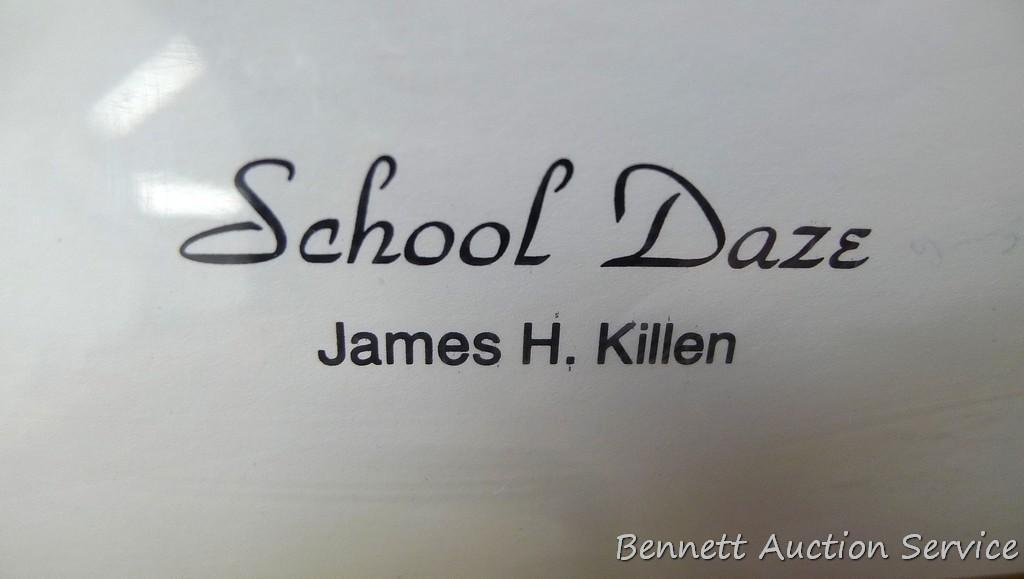 Pair of prints by James Killen entitled 'School Daze' and 'Class Reunion'. Neat set. Each measures