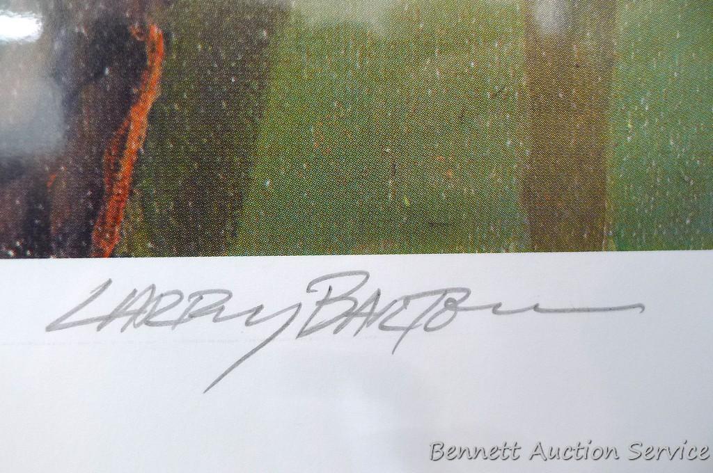 Three signed & numbered wood duck prints by Larry Barton and Lee LeBlanc. Larry Barton 'Morning