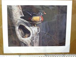 Three signed & numbered wood duck prints by Larry Barton and Lee LeBlanc. Larry Barton 'Morning