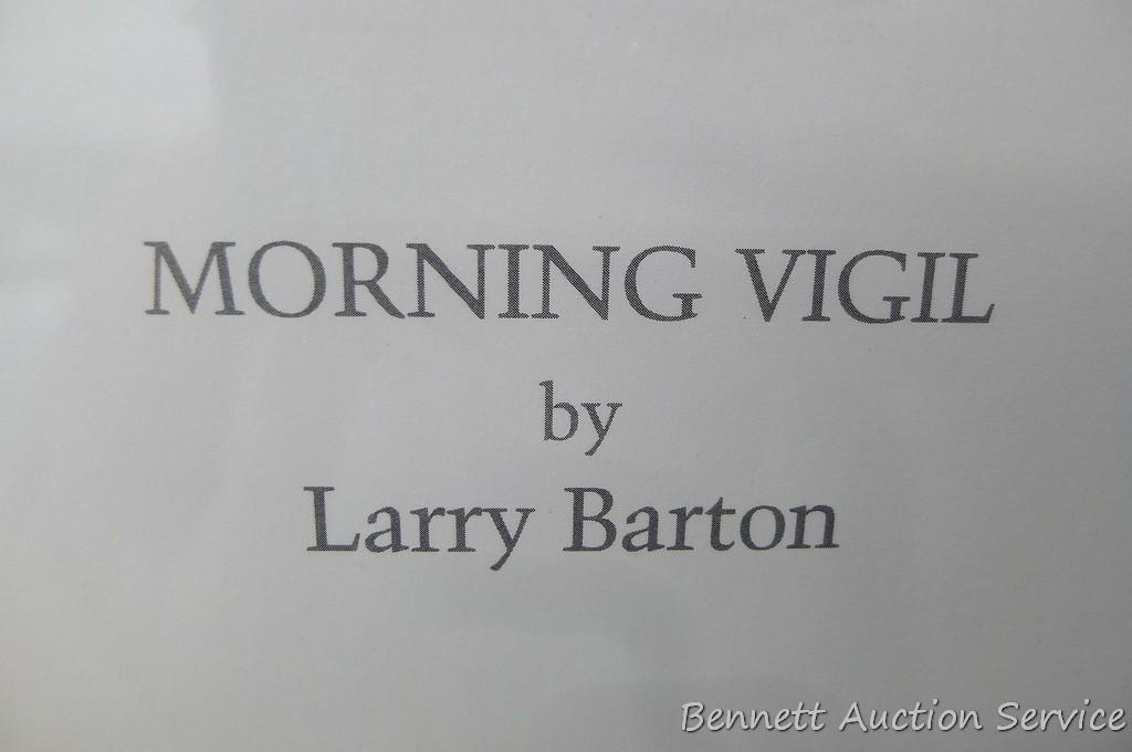 Three signed & numbered wood duck prints by Larry Barton and Lee LeBlanc. Larry Barton 'Morning