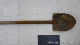 Really long spade shovel is about 116" long.