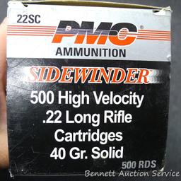 500 PMC Sidewinder .22 rifle cartridges