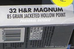20 rounds Federal Center Fire pistol cartridges, 32 H&R magnum, 85 grain Jacketed hollow point.