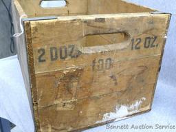 Independent Milwaukee Brewery wooden box is 18-1/2" x 12" x 10-1/2" deep and appears in good solid