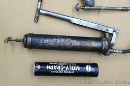 2 Grease guns and tube of multi purpose grease.