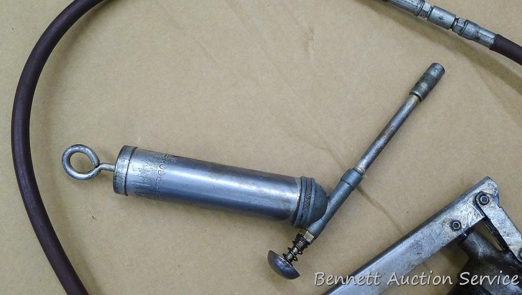 2 Grease guns and tube of multi purpose grease.
