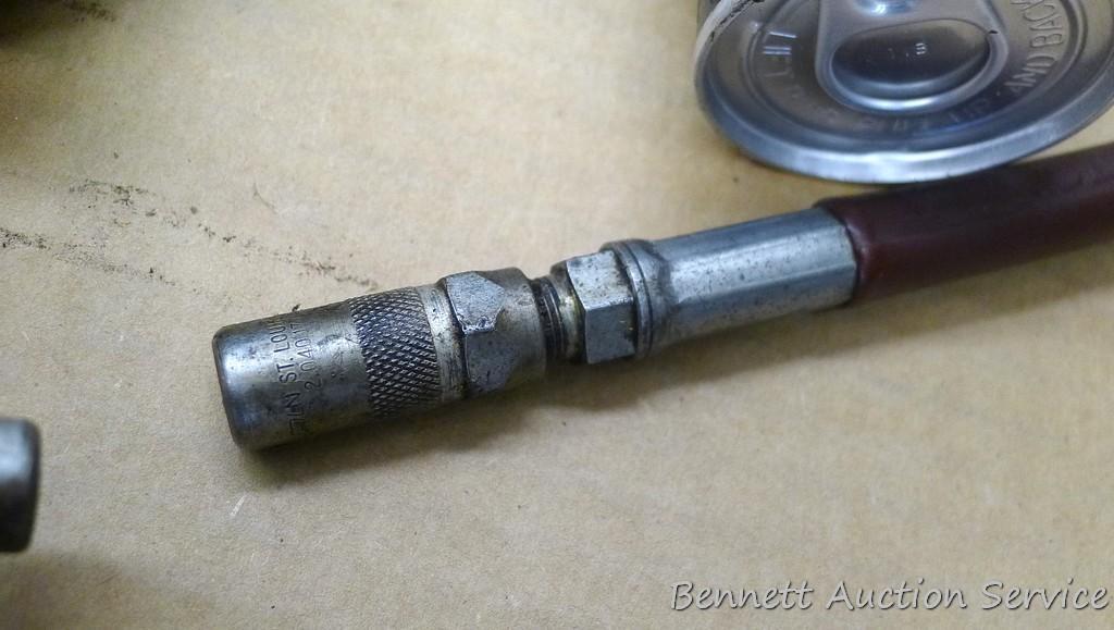 2 Grease guns and tube of multi purpose grease.