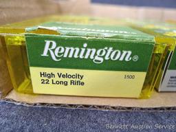 Remington Thunderbolt, Remington High Velocity and some Federal .22 LR cartridges.