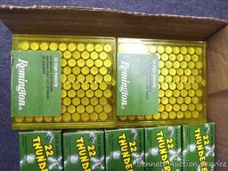 Remington Thunderbolt, Remington High Velocity and some Federal .22 LR cartridges.