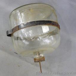 Antique fuel jar or bottle is marked Patented July 1st, 1913 and looks to be in good condition. We
