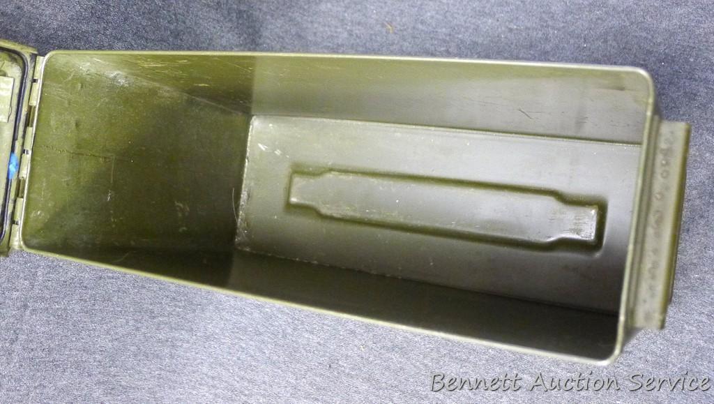 Nicest ammo can I've seen in a while. Good gasket, good paint, good markings. 7.62 NATO. 11" long.