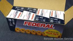 100 rounds Federal 20 gauge shot shells.