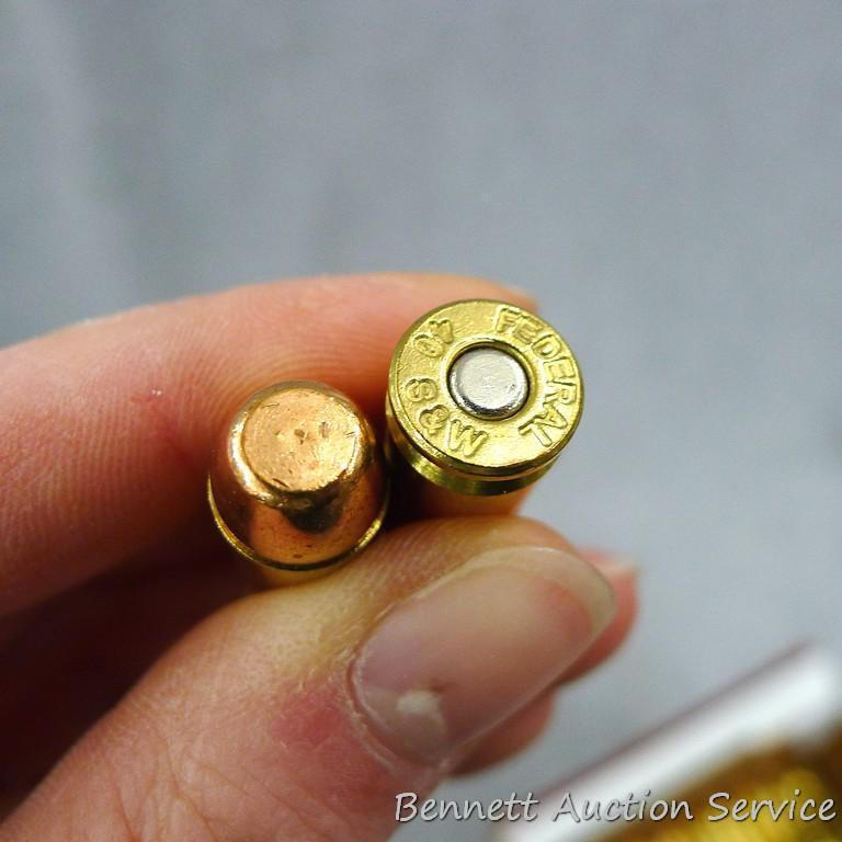 100 rounds Federal .40 S&W 180 grain flat nose FMJ.