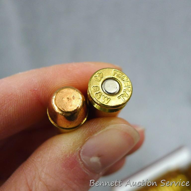 100 rounds Federal .40 S&W 180 grain flat nose FMJ.