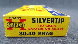 20 rounds Western SuperX .30-40 Krag, 180 grain Silvertip. Nice box.